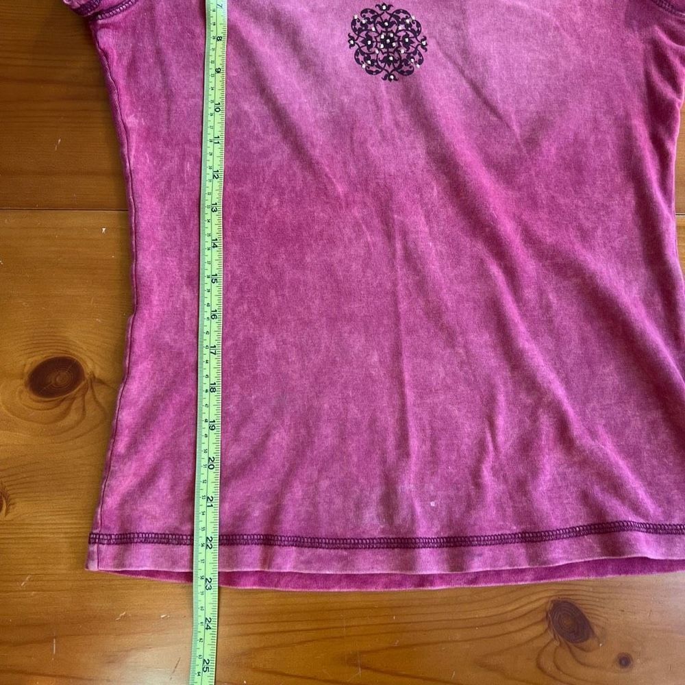Y2K 2000s Acid Wash grunge vintage short sleeve t-shirt small - Picture 6 of 8